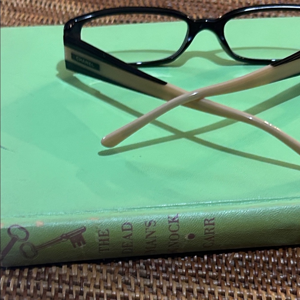 CHANEL Black and Cream Glasses